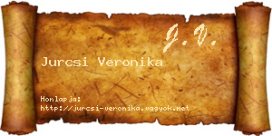 Jurcsi Veronika névjegykártya